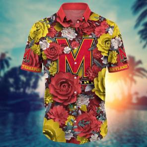 Maryland Terrapins NCAA Flower Hawaii Shirt For Fans Ver 8