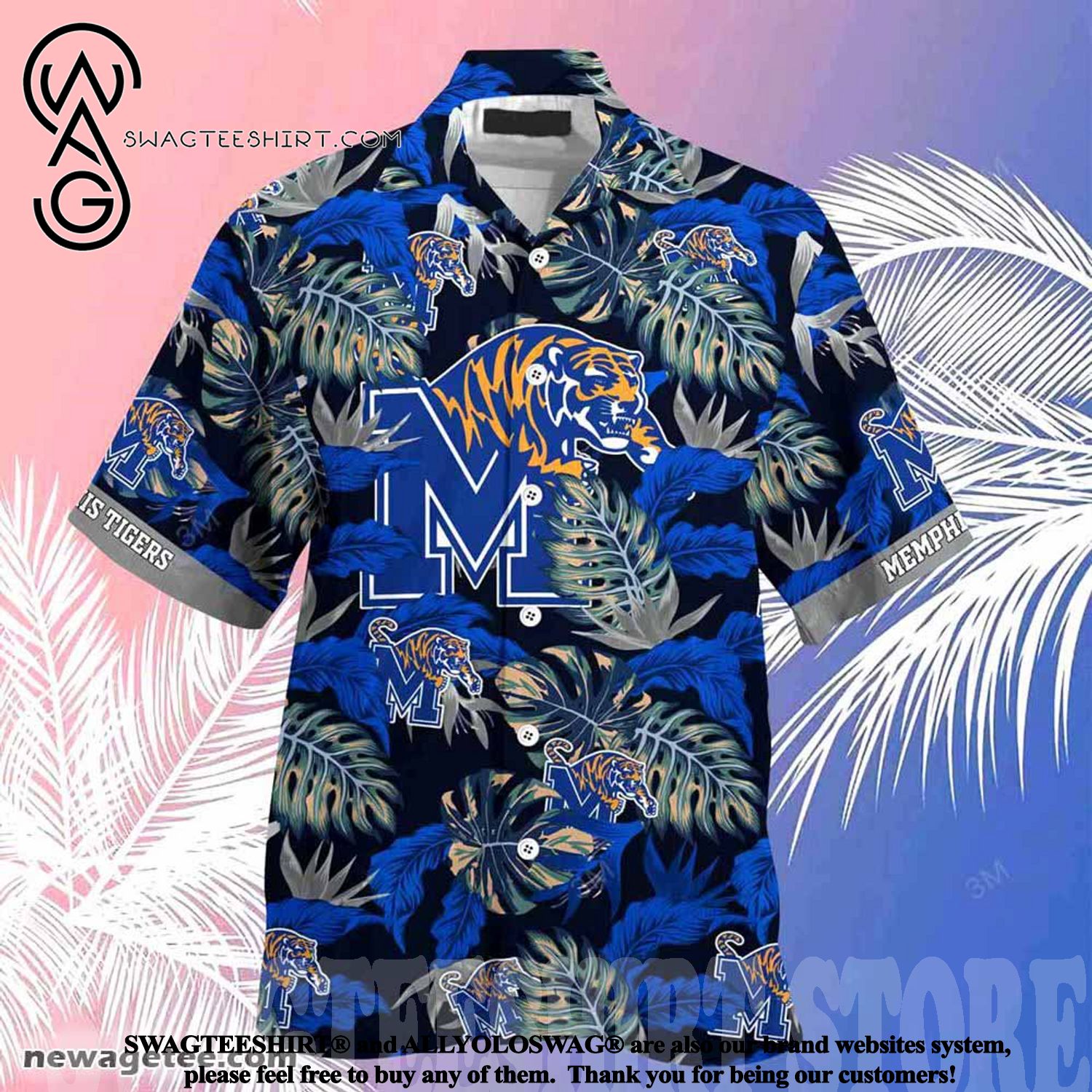 Memphis Tigers Beach Hawaiian Shirt Too Cute to Pass Up