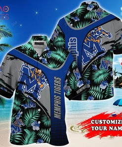 Memphis Tigers Customized Summer Hawaiian Shirt - Personalized and Tropical Pattern Shirt for Tigers Fans