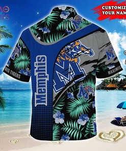 Memphis Tigers Customized Summer Hawaiian Shirt - Personalized and Tropical Pattern Shirt for Tigers Fans