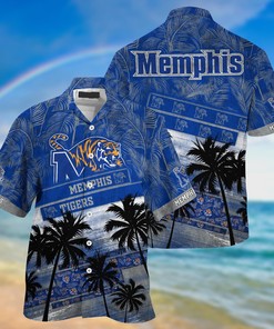 Memphis Tigers NCAA Palm Tree Pattern Hawaii Shirt For Sports Fans
