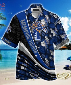 Memphis Tigers Summer Hawaiian Shirt - Trendy and Stylish Shirt Design for Fans with Tropical Flower Pattern
