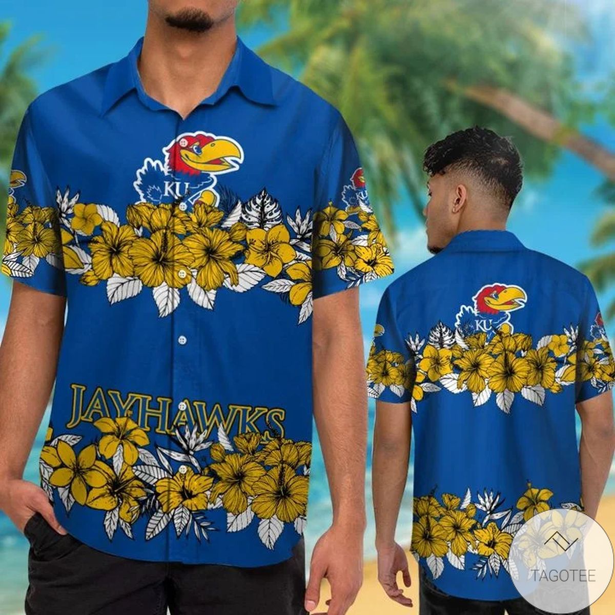 Men's Kansas Jayhawks Hawaiian Shirt, Perfect for Game Day