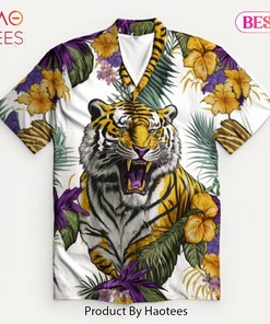 Men's LSU Tiger Hawaiian Shirt, Perfect for Summer 2023 