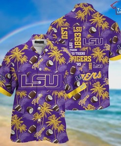 Men's LSU Tigers Hawaiian Shirt for Game Day