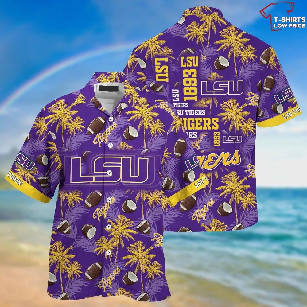 Men's LSU Tigers Hawaiian Shirt for Game Day