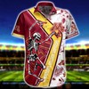 Men's Minnesota Golden Gophers Skeleton Aloha Short Sleeve Shirt 