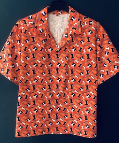 Men's and Women's Illinois Fighting Illini Hawaiian Shirt 