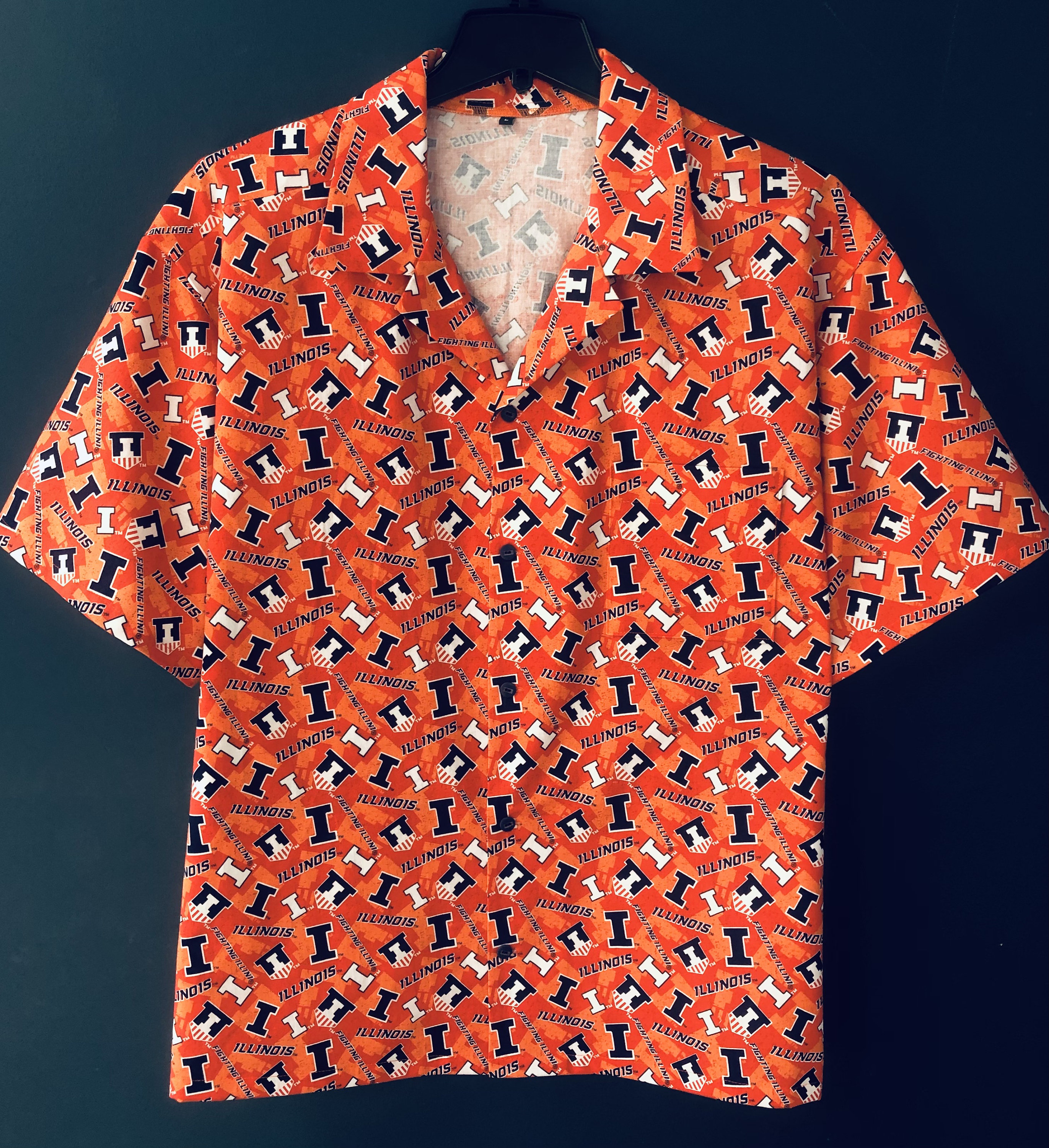 Men's and Women's Illinois Fighting Illini Hawaiian Shirt