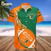 Miami Hurricanes American Hawaiian Tropical Patterns Unisex Hawaii Shirt for Fans