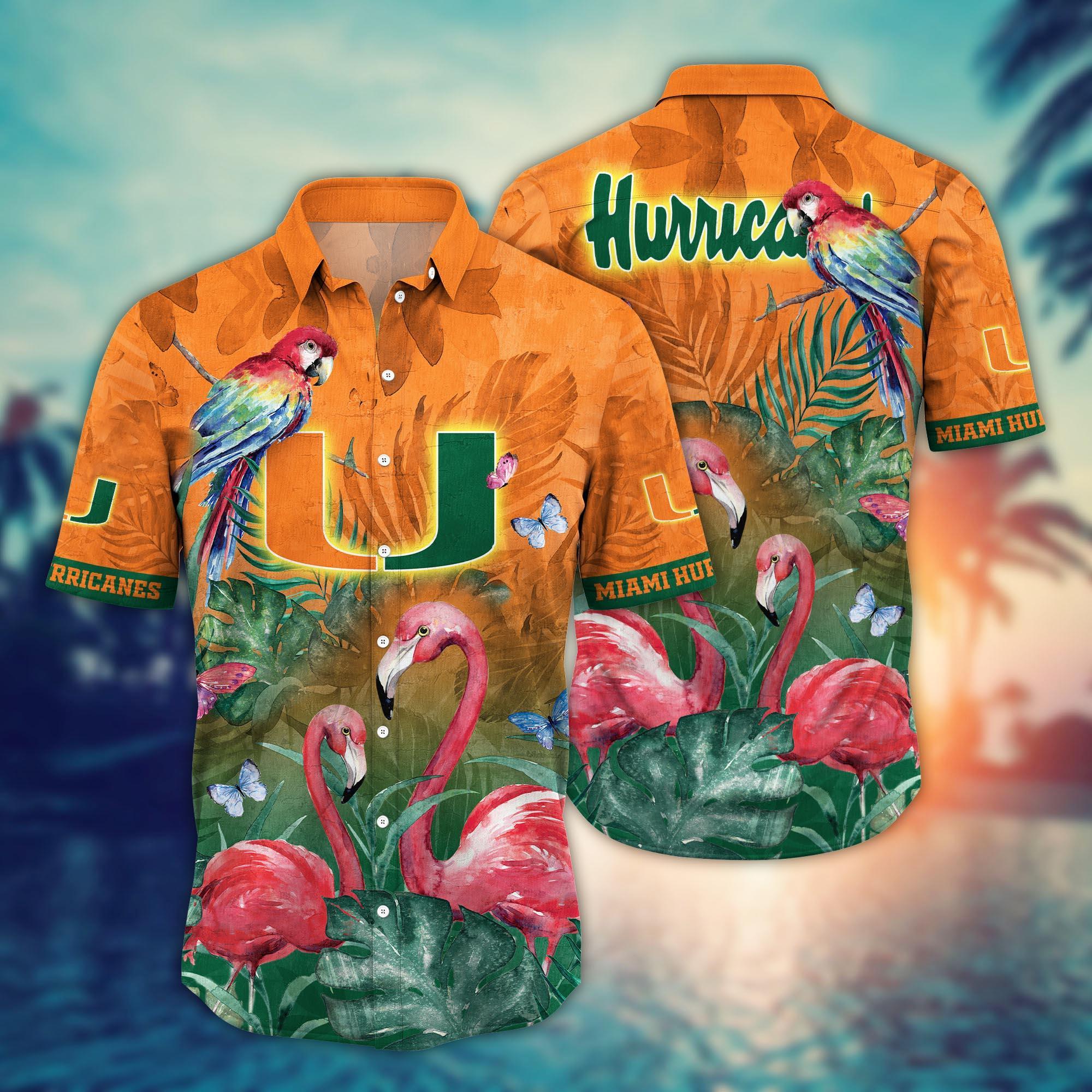 Miami Hurricanes NCAA Flower Hawaii Shirt For Fans Ver 12