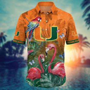 Miami Hurricanes NCAA Flower Hawaii Shirt For Fans Ver 12