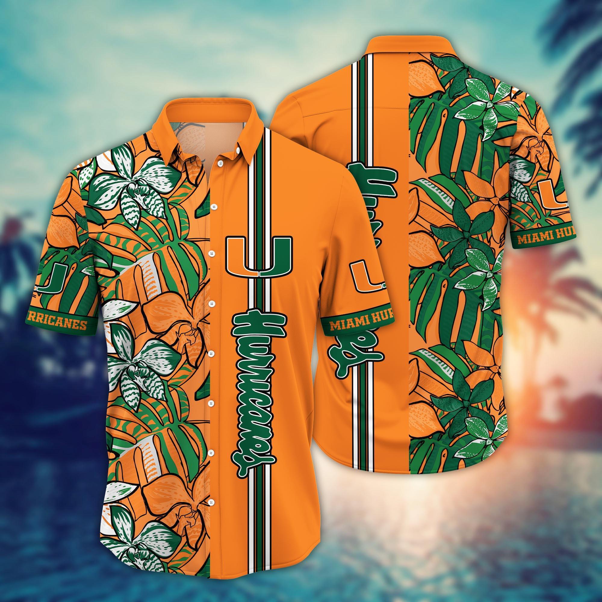 Miami Hurricanes NCAA Flower Hawaii Shirt For Fans Ver 15