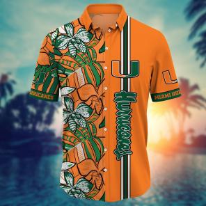 Miami Hurricanes NCAA Flower Hawaii Shirt For Fans Ver 15
