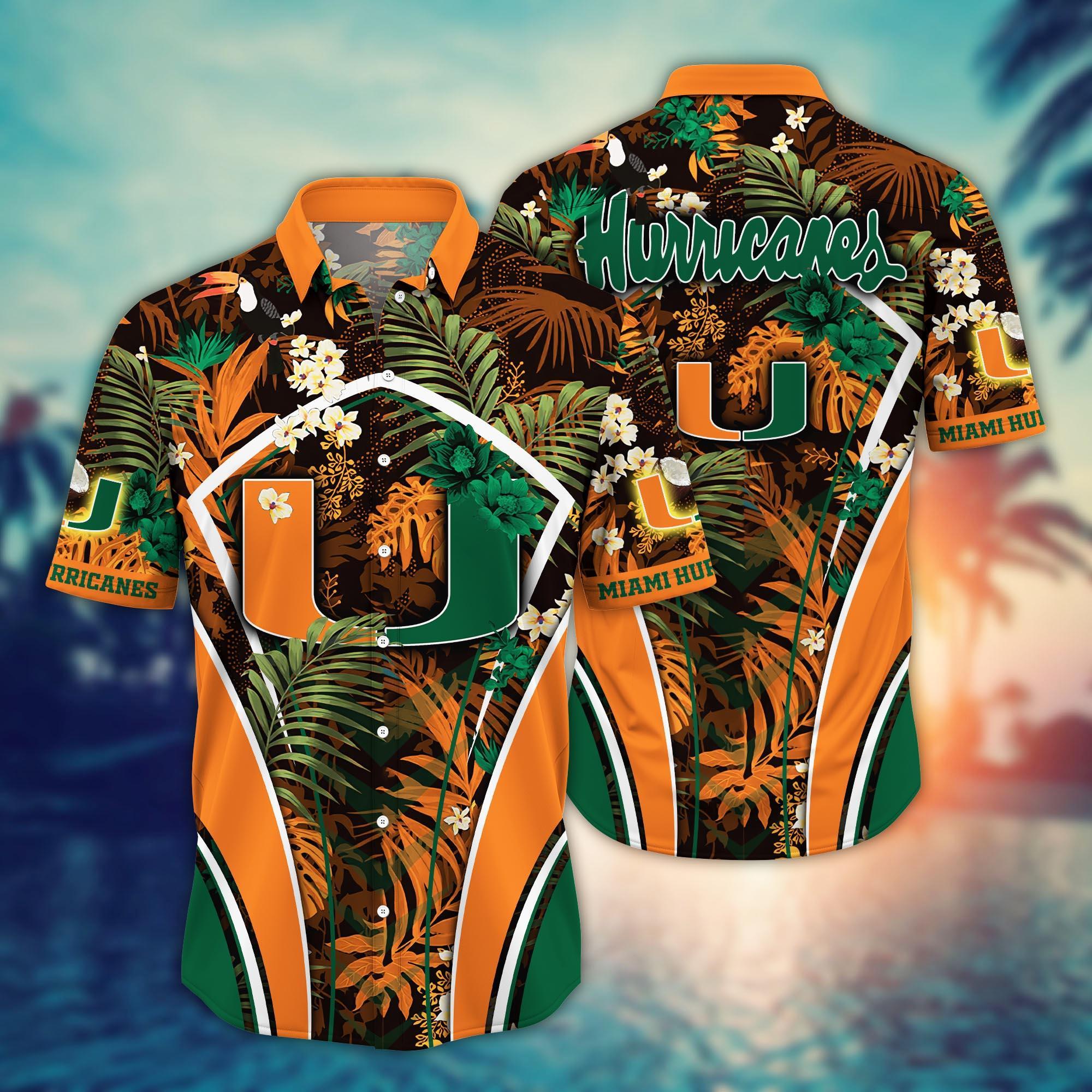 Miami Hurricanes NCAA Flower Hawaii Shirt For Fans Ver 18