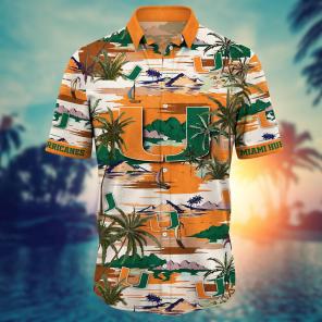 Miami Hurricanes NCAA Flower Hawaii Shirt For Fans Ver 21