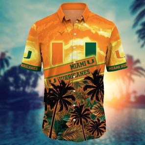 Miami Hurricanes NCAA Flower Hawaii Shirt For Fans Ver 22