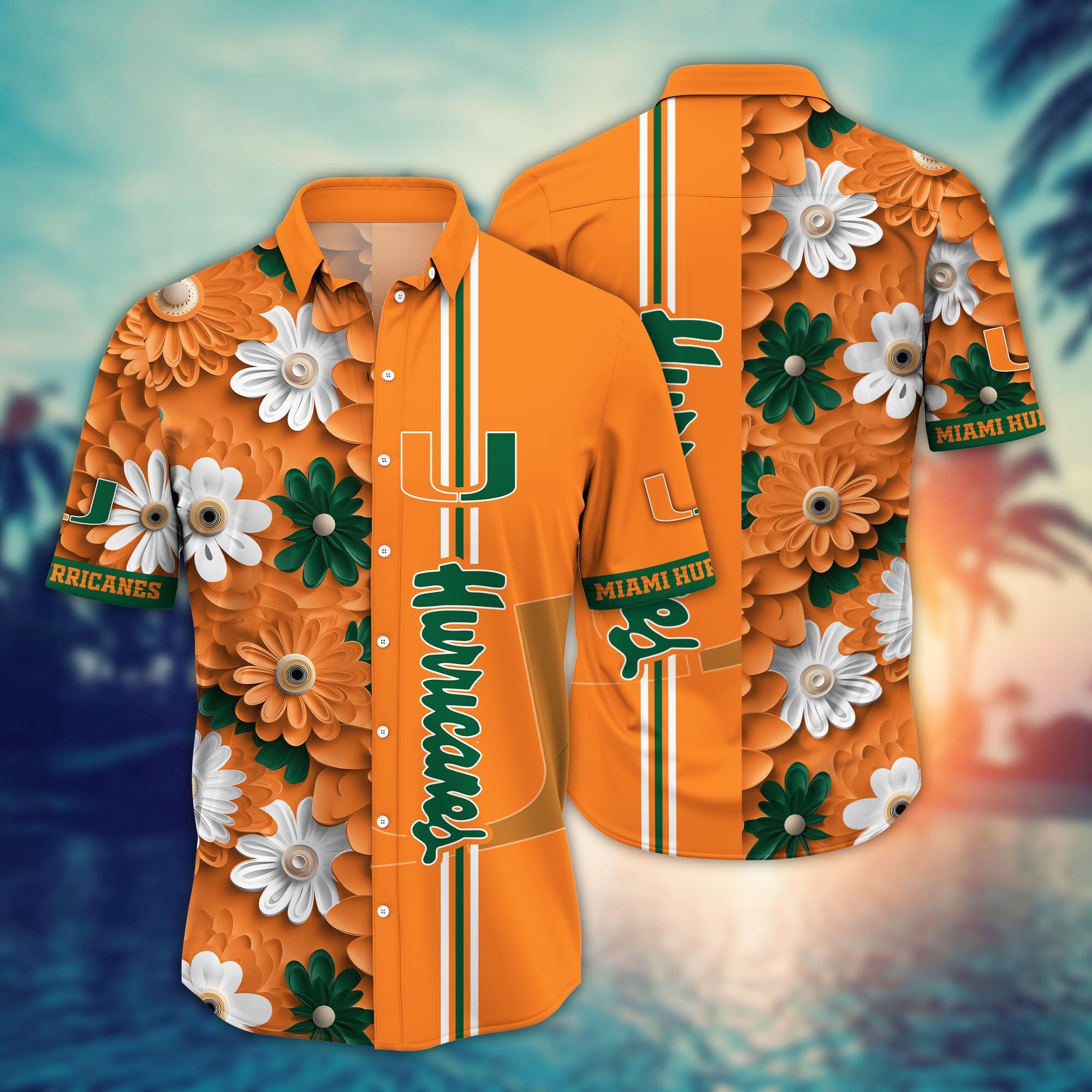 Miami Hurricanes NCAA Flower Hawaii Shirt For Fans Ver 26