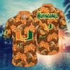 Miami Hurricanes NCAA Flower Hawaii Shirt For Fans Ver 32