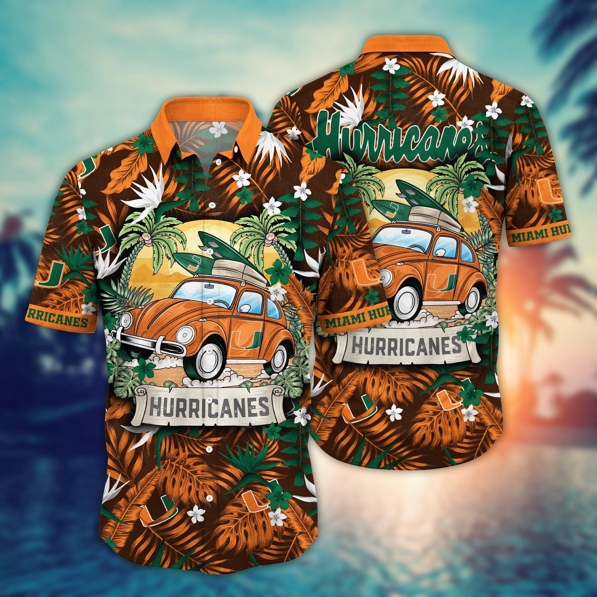 Miami Hurricanes NCAA Flower Hawaii Shirt For Fans Ver 34
