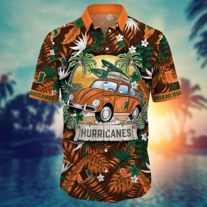 Miami Hurricanes NCAA Flower Hawaii Shirt For Fans Ver 34