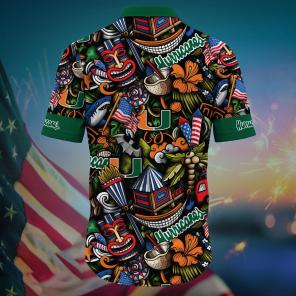 Miami Hurricanes NCAA Flower Hawaii Shirt For Fans Ver 4