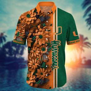 Miami Hurricanes NCAA Flower Hawaii Shirt For Fans Ver 6