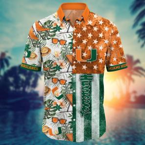 Miami Hurricanes NCAA Flower Hawaii Shirt For Fans Ver 9