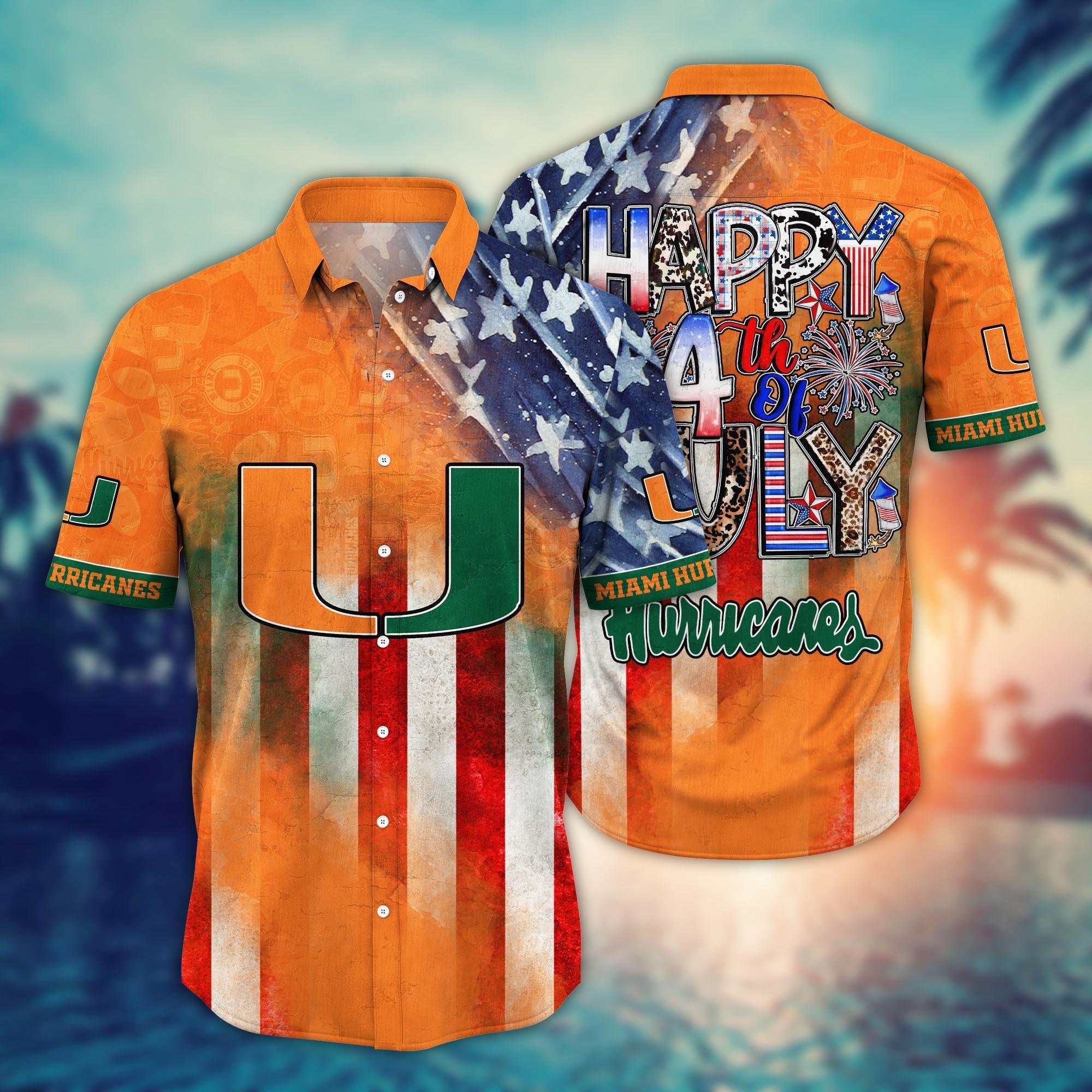 Miami Hurricanes NCAA Hawaii Shirt Ver 1