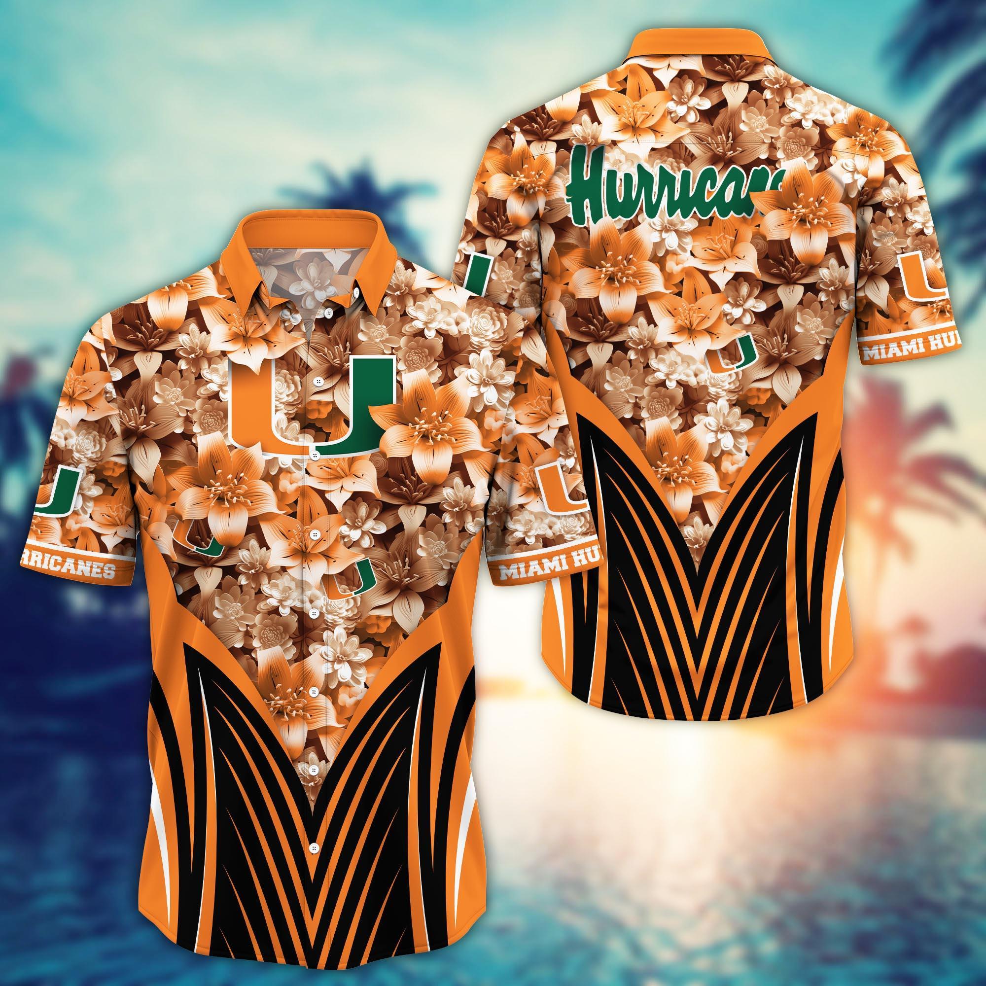 Miami Hurricanes NCAA Hawaiian Shirt, Aloha Shirt Ver 1