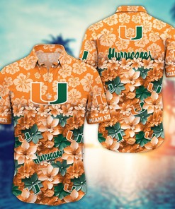 Miami Hurricanes NCAA Hawaiian Shirt Gift For Fan