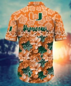Miami Hurricanes NCAA Hawaiian Shirt Gift For Fan
