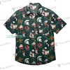 Michigan State Spartans Christmas Pattern Hawaiian Shirt - Add Some Festive Cheer to Your Look.