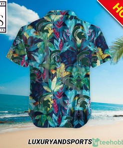 Michigan State Spartans Floral Tropical Hawaiian Shirt Perfect for Any Occasion