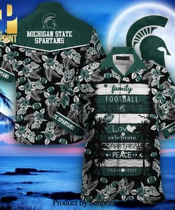 Michigan State Spartans Hawaiian Shirt - A Great Gift for Summer.