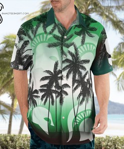 Michigan State Spartans Hawaiian Shirts and Beach Shorts for Summer