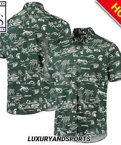 Michigan State Spartans Island Custom Hawaiian Shirt - Unique and Customized Shirt Design for Spartans Fans