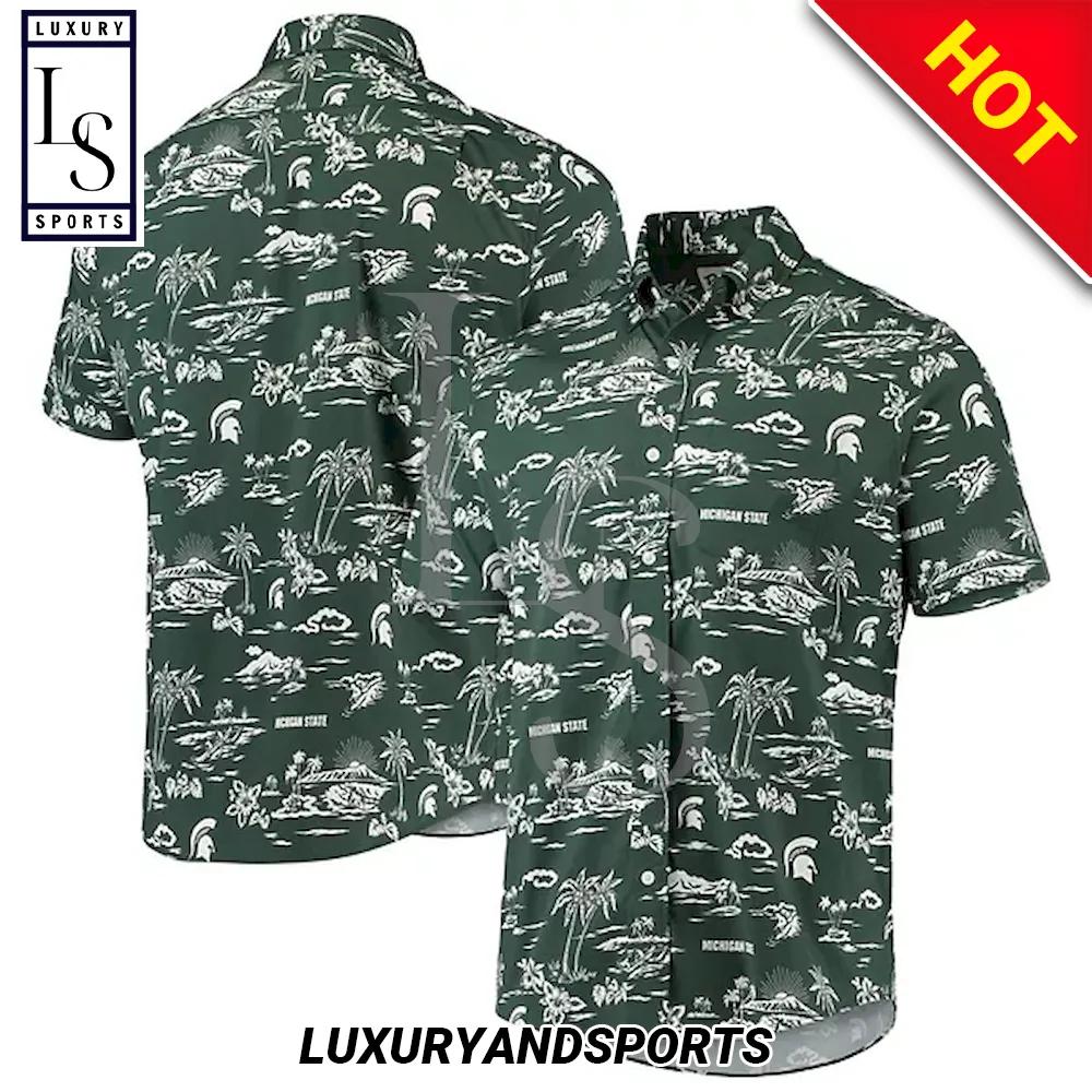 Michigan State Spartans Island Custom Hawaiian Shirt - Unique and Customized Shirt Design for Spartans Fans