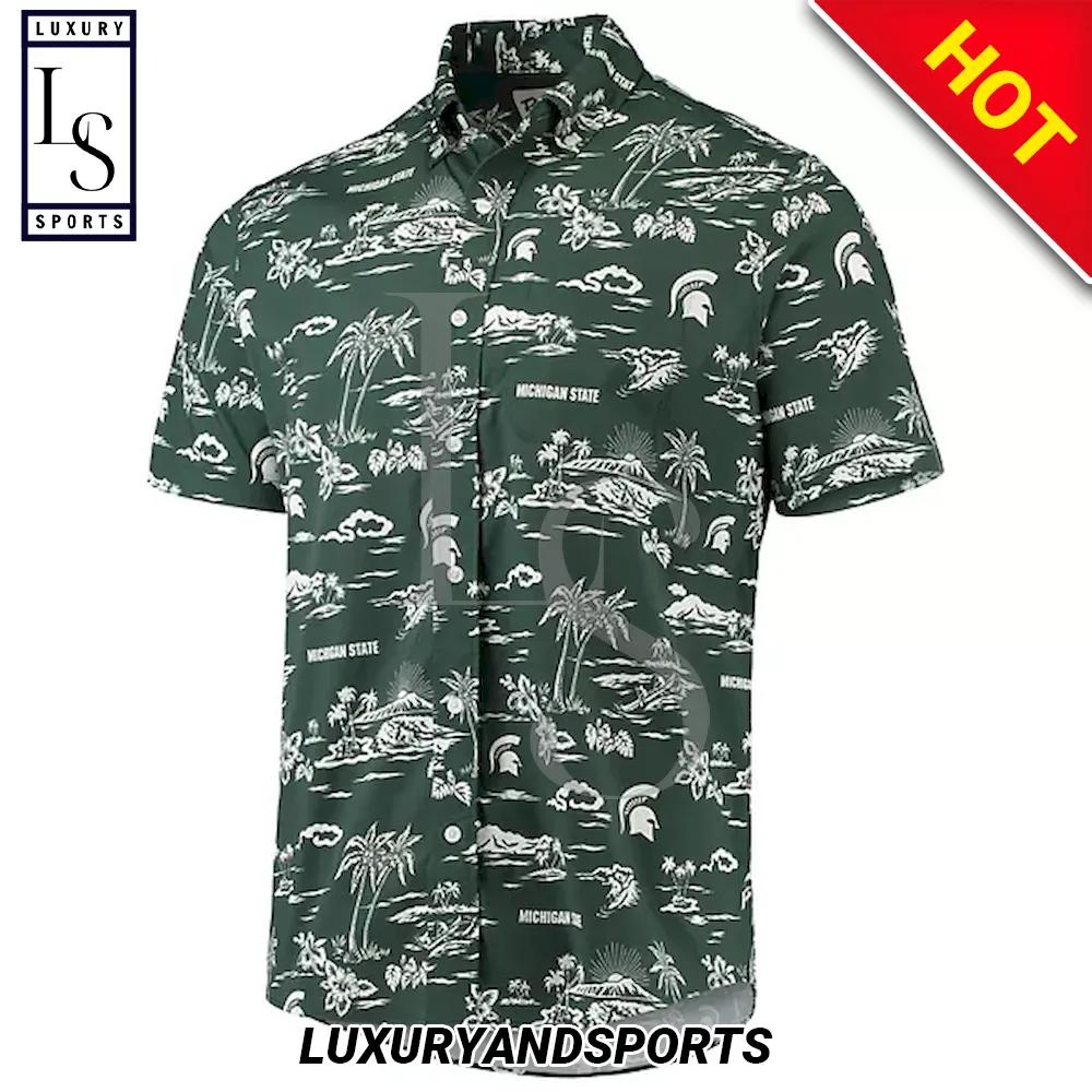 Michigan State Spartans Island Custom Hawaiian Shirt - Unique and Customized Shirt Design for Spartans Fans