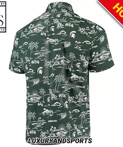 Michigan State Spartans Island Custom Hawaiian Shirt - Unique and Customized Shirt Design for Spartans Fans