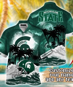 Michigan State Spartans NCAA Best Hawaiian Shirt Ever- Customize Any Team Any League