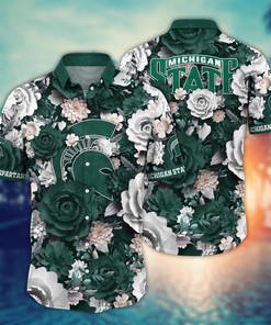 Michigan State Spartans NCAA Flower Hawaii Shirt For Fans Ver 10