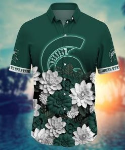 Michigan State Spartans NCAA Flower Hawaii Shirt For Fans Ver 14