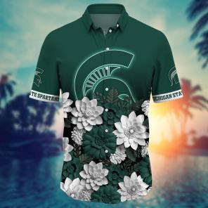 Michigan State Spartans NCAA Flower Hawaii Shirt For Fans Ver 14