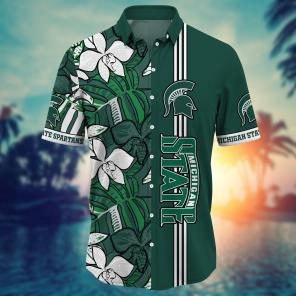 Michigan State Spartans NCAA Flower Hawaii Shirt For Fans Ver 15