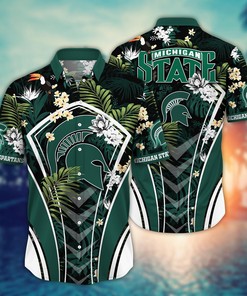 Michigan State Spartans NCAA Flower Hawaii Shirt For Fans Ver 17