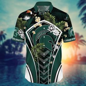 Michigan State Spartans NCAA Flower Hawaii Shirt For Fans Ver 17
