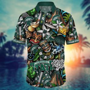 Michigan State Spartans NCAA Flower Hawaii Shirt For Fans Ver 18