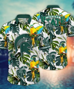 Michigan State Spartans NCAA Flower Hawaii Shirt For Fans Ver 2