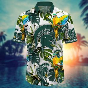 Michigan State Spartans NCAA Flower Hawaii Shirt For Fans Ver 2